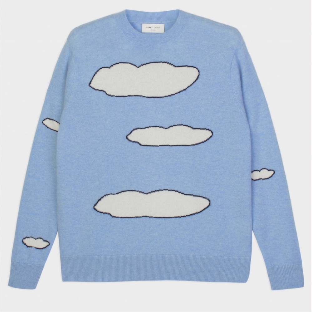 Leret Leret 100% cashmere exclusive blue Cloud Sweater